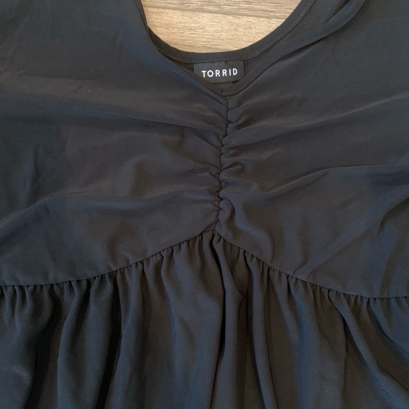 Torrid Rouched Babydoll Top - Picture 2 of 8